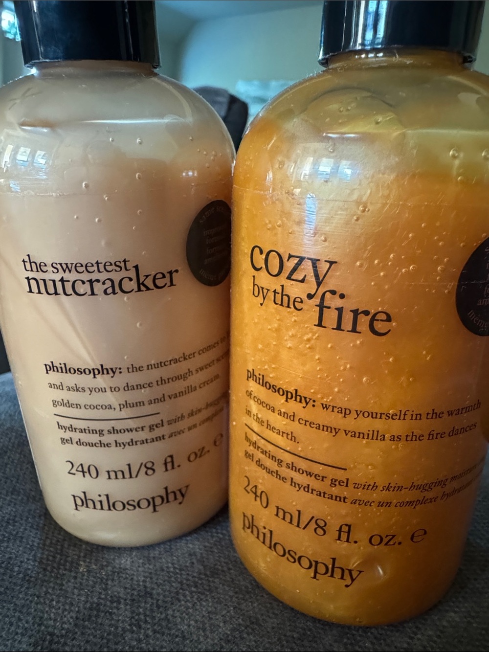 2 New Unipened Philosophy Shower Gel Golden Amber Fall 8fl.oz each